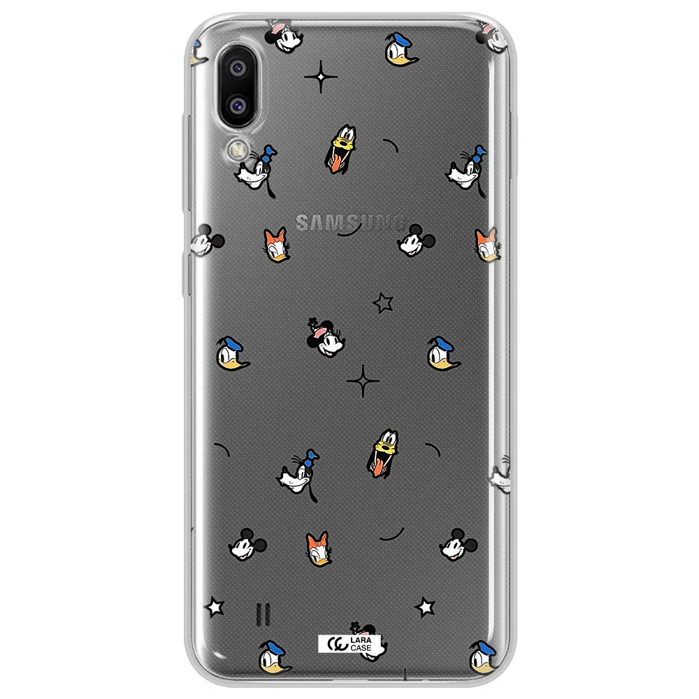 Disney Face Pattern Samsung M10 Clear Tpu Case