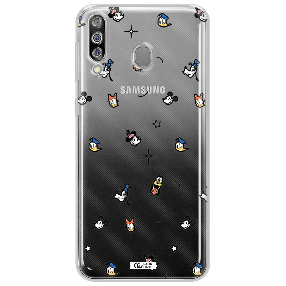 Disney Face Pattern Samsung M30 Clear Tpu Case