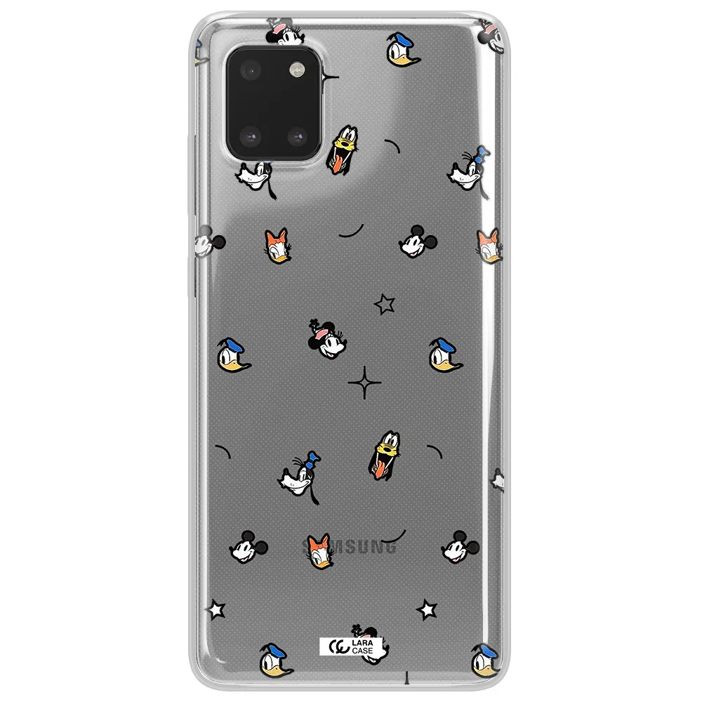 Disney Face Pattern Samsung Note 10 Lite Clear Tpu Case