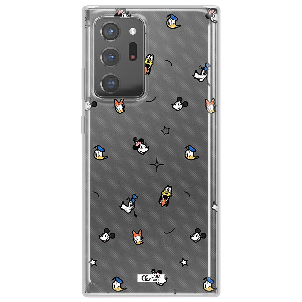 Disney Face Pattern Samsung Note 20 Ultra Clear Tpu Case