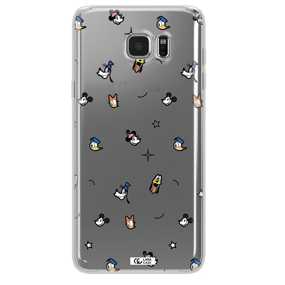 Disney Face Pattern Samsung Note 5 Clear Tpu Case
