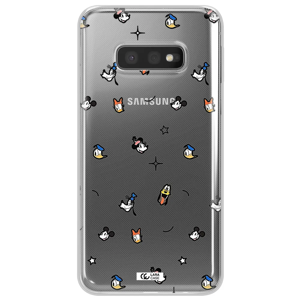 Disney Face Pattern Samsung S10E Clear Tpu Case
