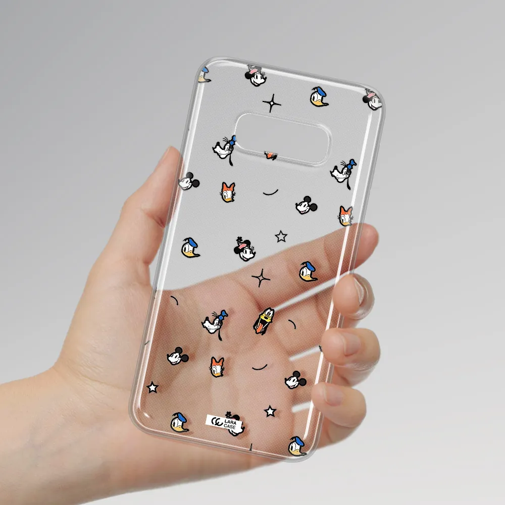 Disney Face Pattern Samsung S10E Clear Tpu Case