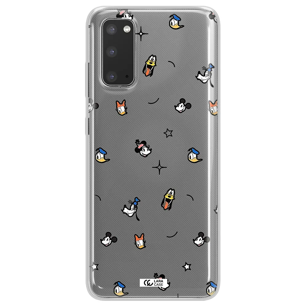 Disney Face Pattern Samsung S20 Clear Tpu Case