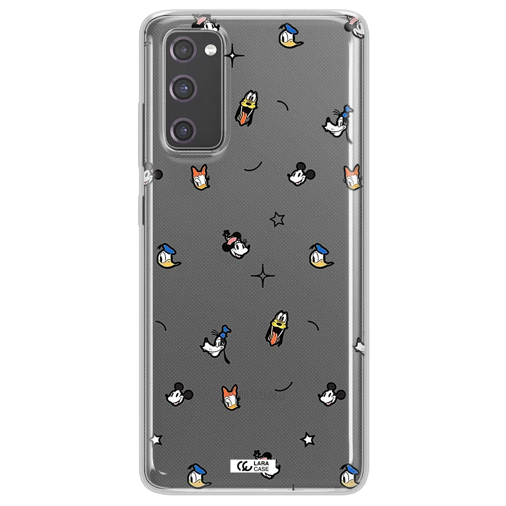 Disney Face Pattern Samsung S20 Fe Clear Tpu Case
