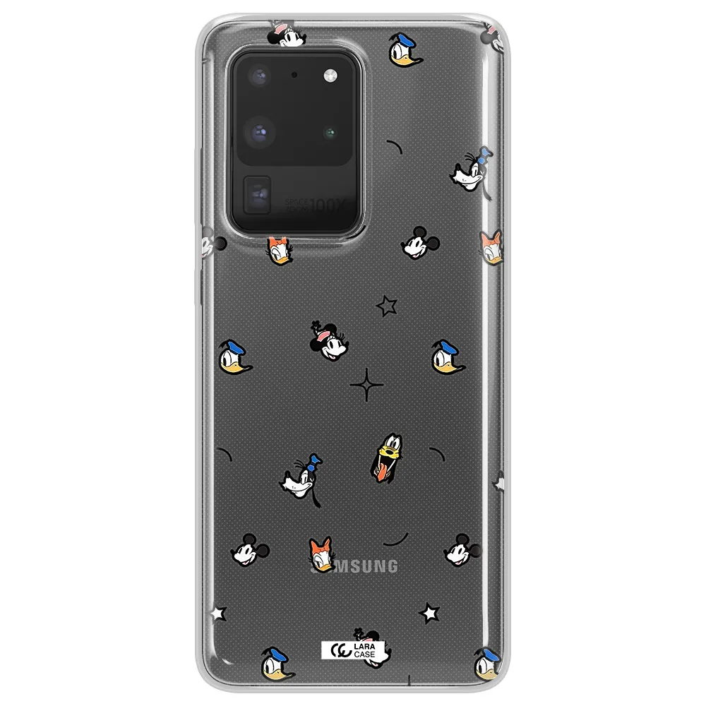 Disney Face Pattern Samsung S20 Ultra Clear Tpu Case