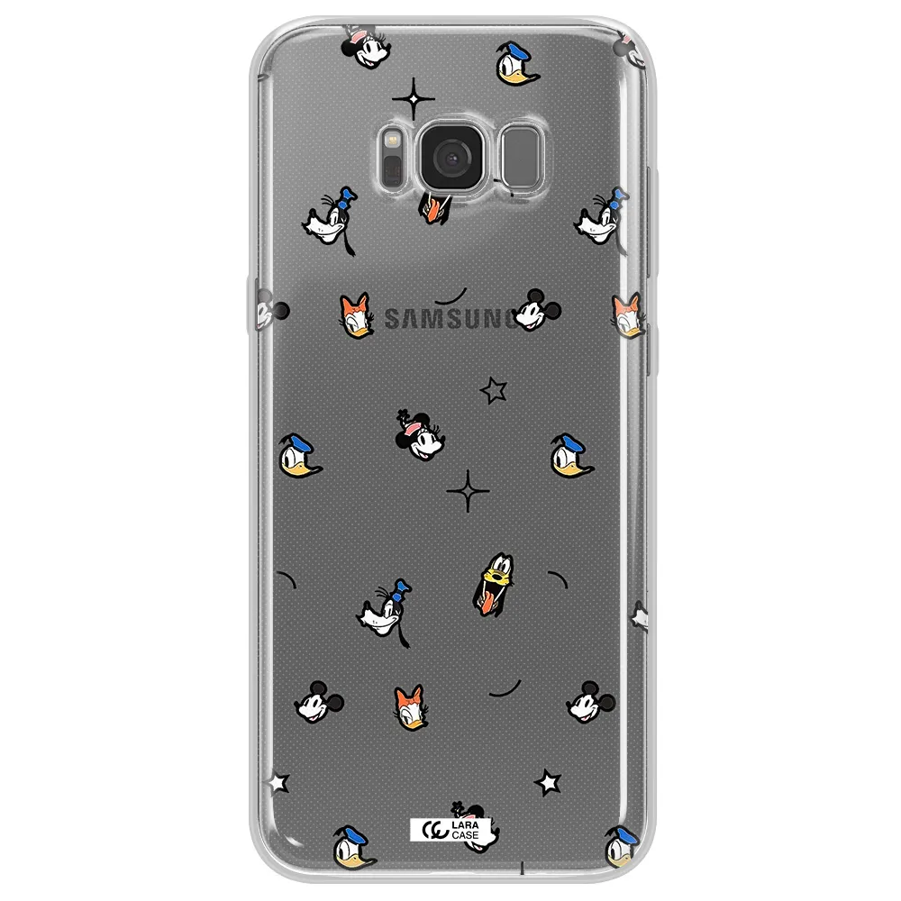 Disney Face Pattern Samsung S8 Clear Tpu Case