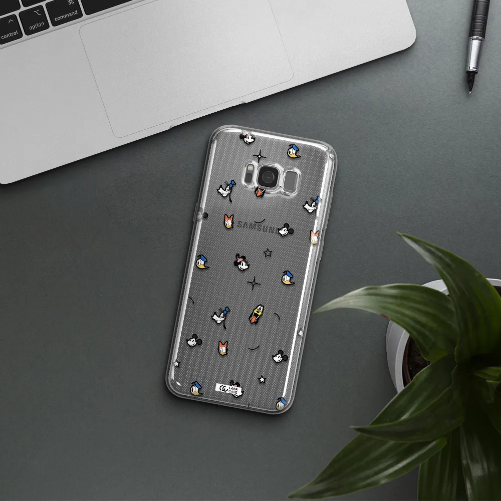 Disney Face Pattern Samsung S8 Clear Tpu Case