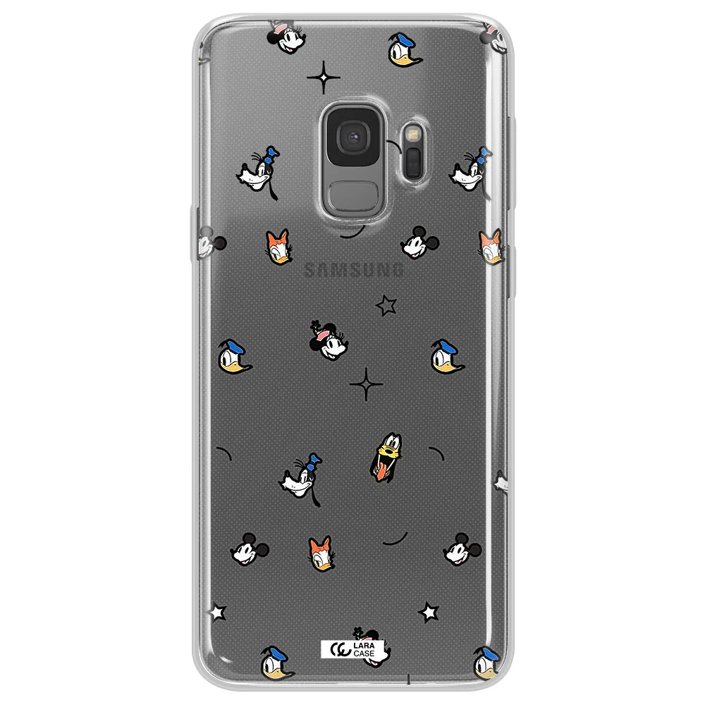 Disney Face Pattern Samsung S9 Clear Tpu Case