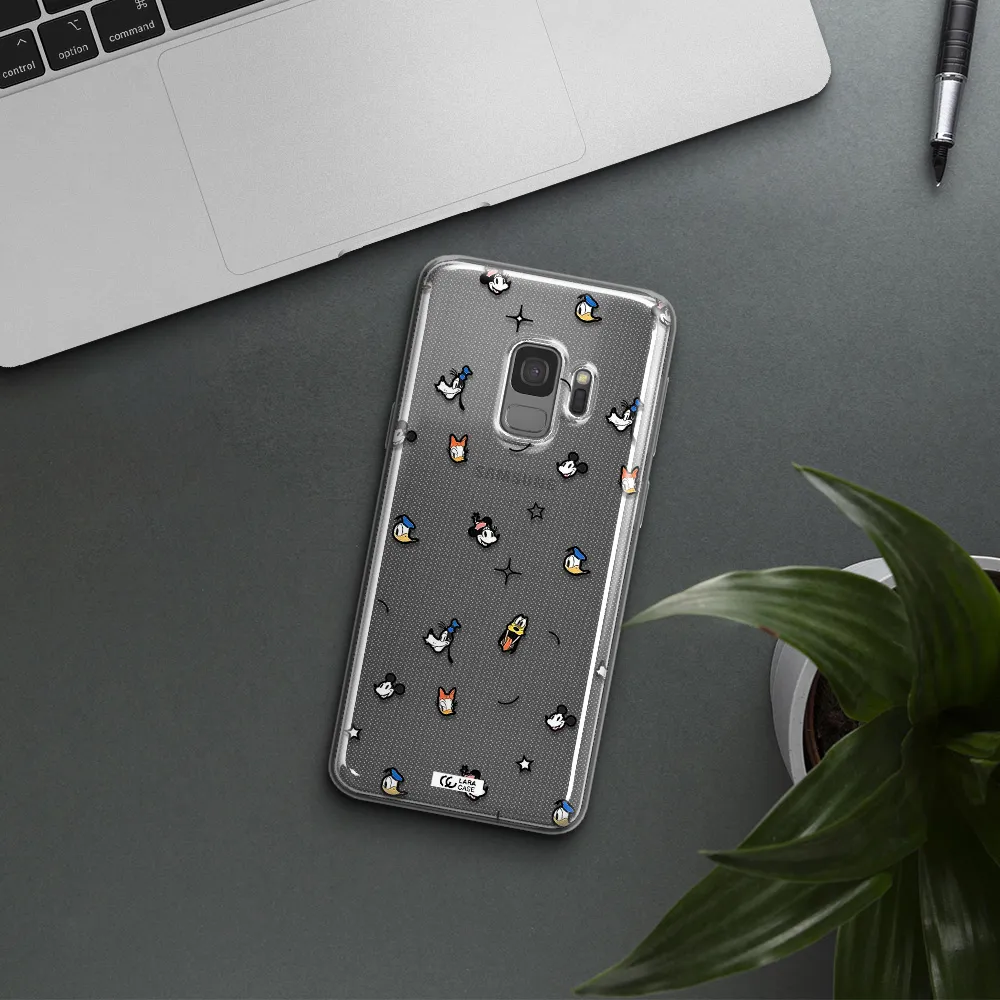 Disney Face Pattern Samsung S9 Clear Tpu Case