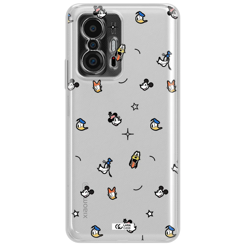 Disney Face Pattern Xiaomi 11T Clear Tpu Case