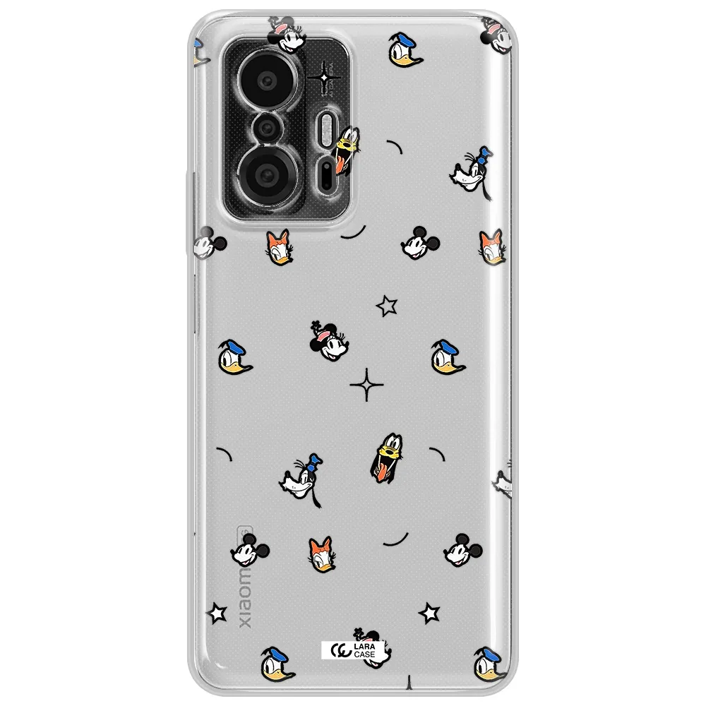 Disney Face Pattern Xiaomi 11T Pro Clear Tpu Case