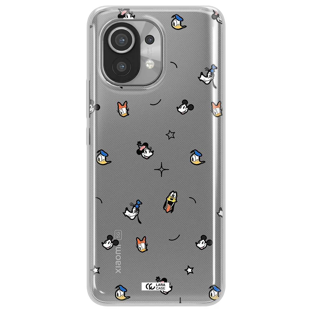 Disney Face Pattern Xiaomi Mi 11 Clear Tpu Case