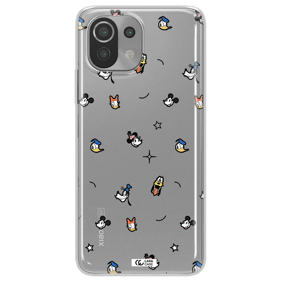 Disney Face Pattern Xiaomi Mi 11 Lite Clear Tpu Case