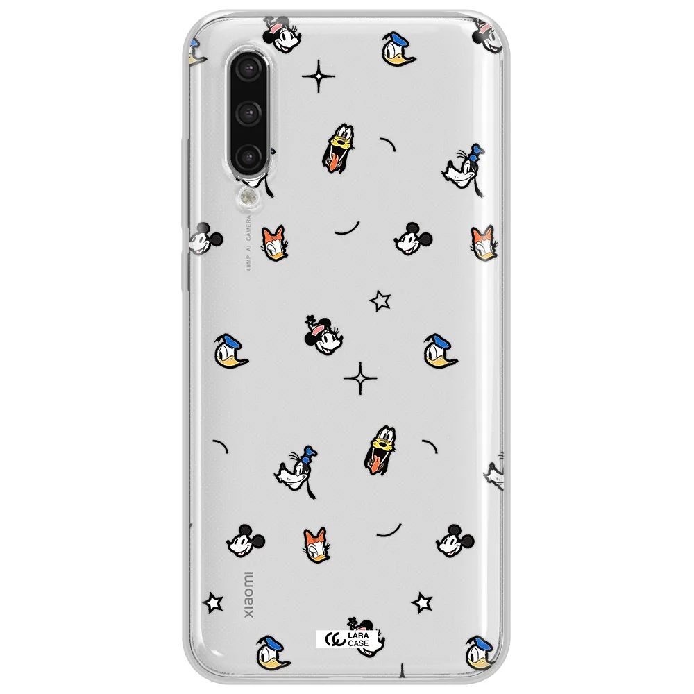 Disney Face Pattern Xiaomi Mi 9 Lite Clear Tpu Case