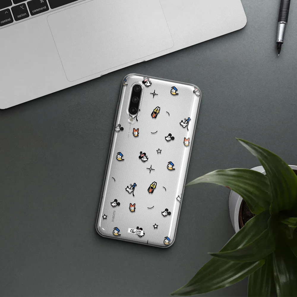 Disney Face Pattern Xiaomi Mi 9 Lite Clear Tpu Case