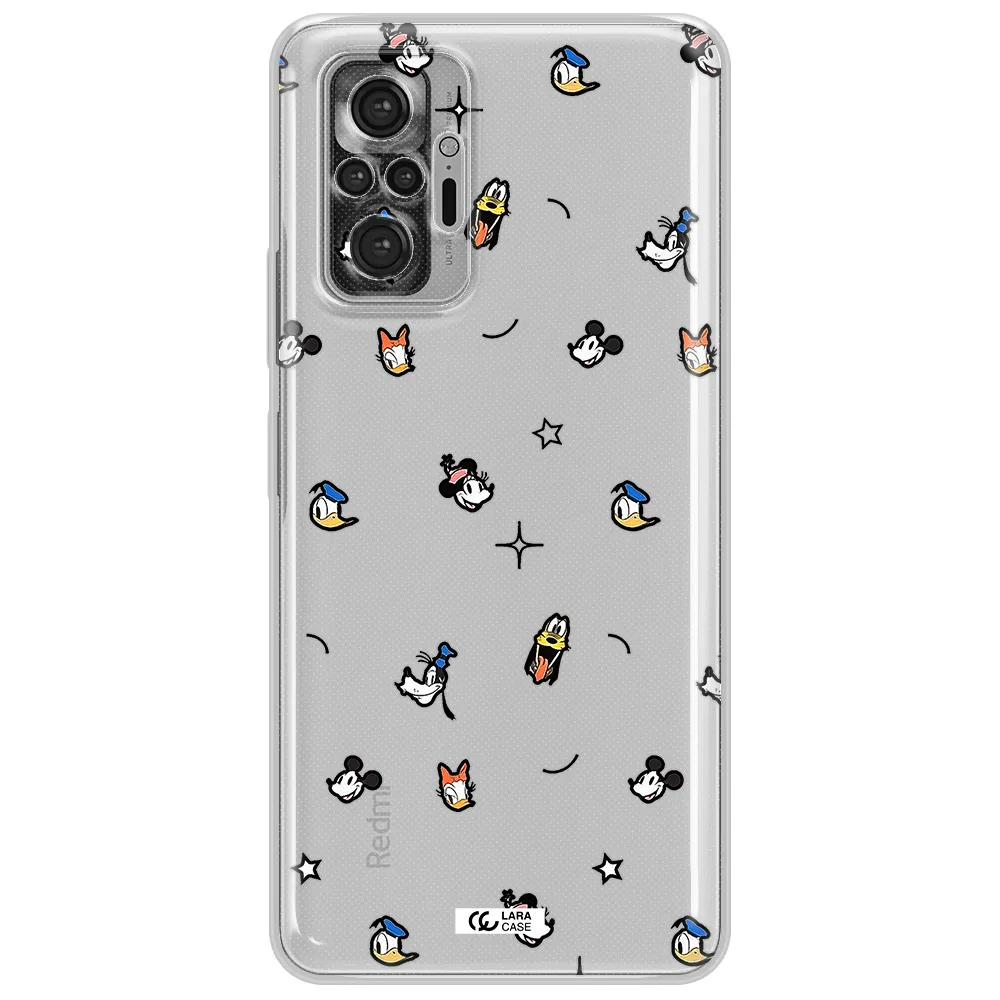Disney Face Pattern Xiaomi Note 10 Pro Clear Tpu Case