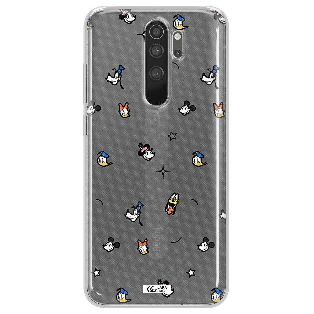 Disney Face Pattern Xiaomi Note 8 Pro Clear Tpu Case