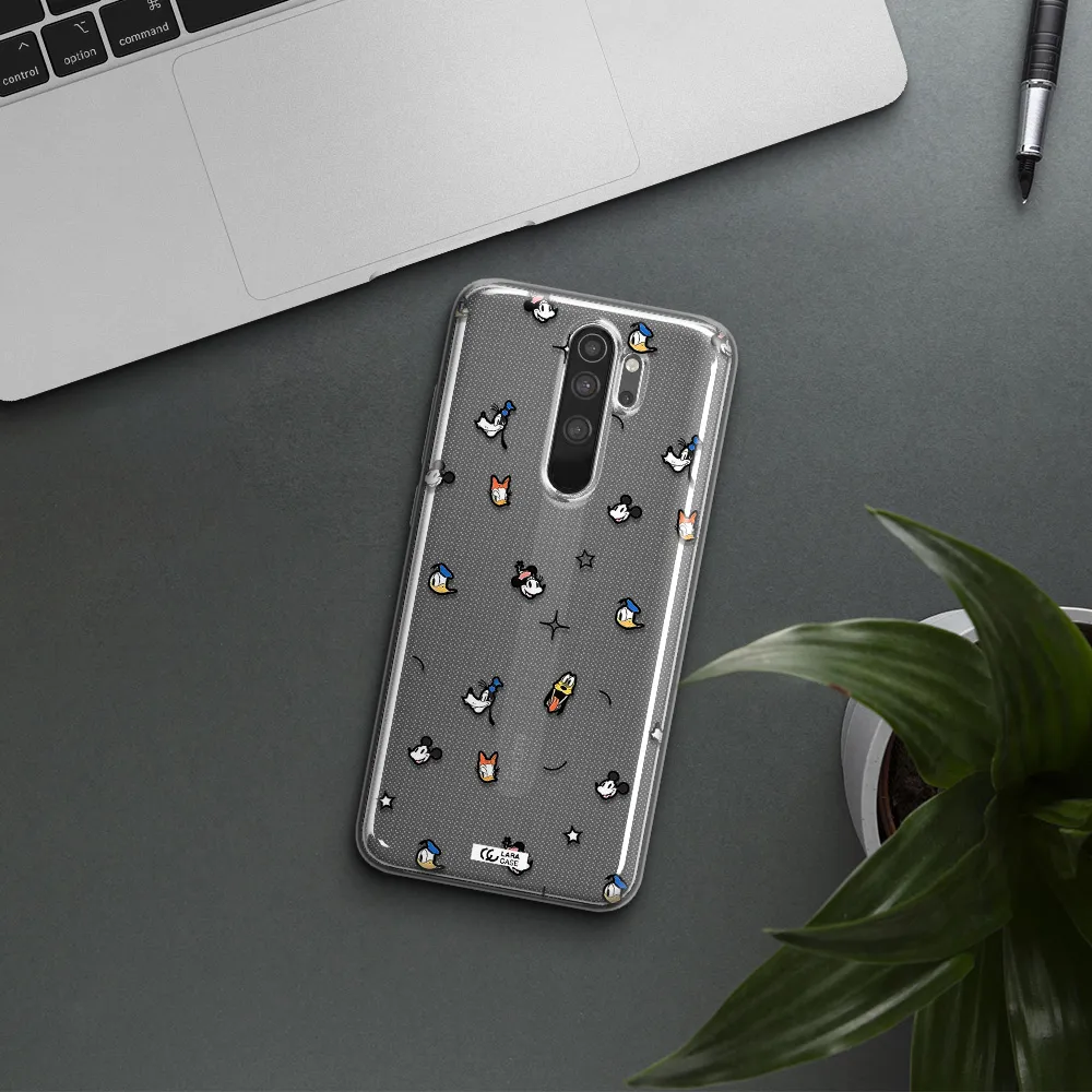 Disney Face Pattern Xiaomi Note 8 Pro Clear Tpu Case