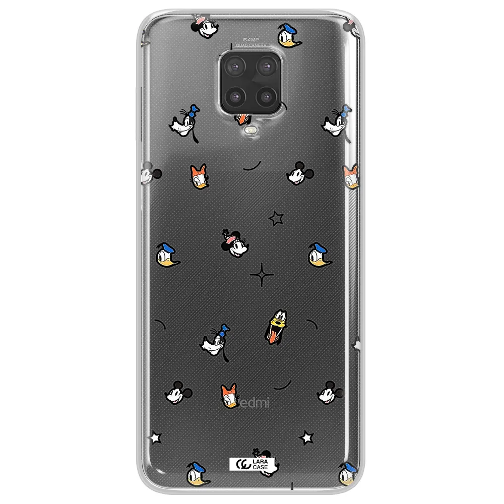 Disney Face Pattern Xiaomi Note 9 Pro Clear Tpu Case