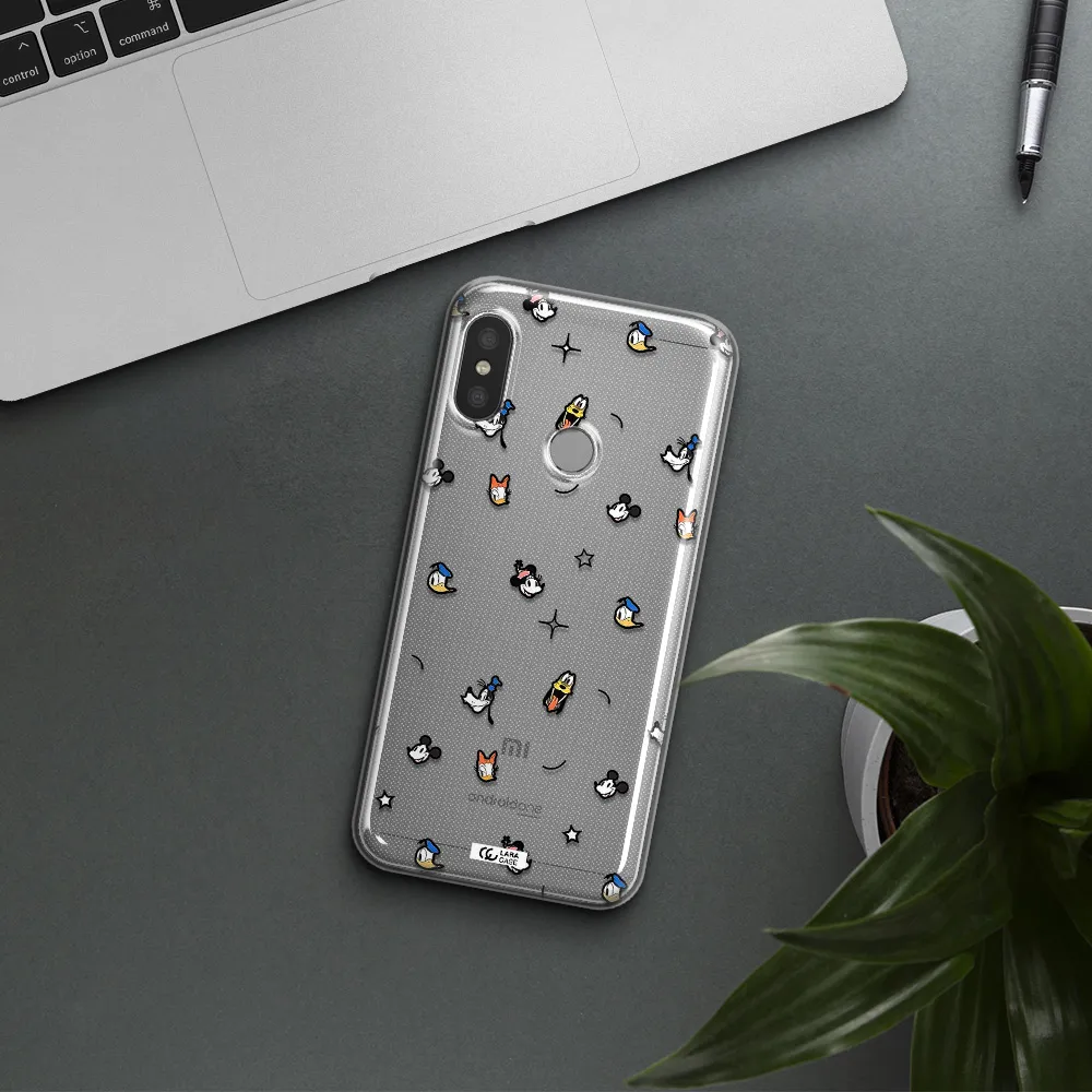 Disney Face Pattern Xiaomi Redmi 6 Pro Clear Tpu Case