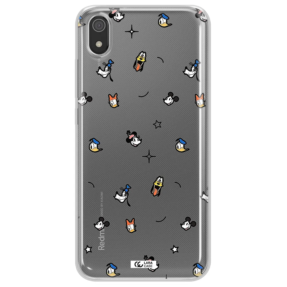 Disney Face Pattern Xiaomi Redmi 7A Clear Tpu Case