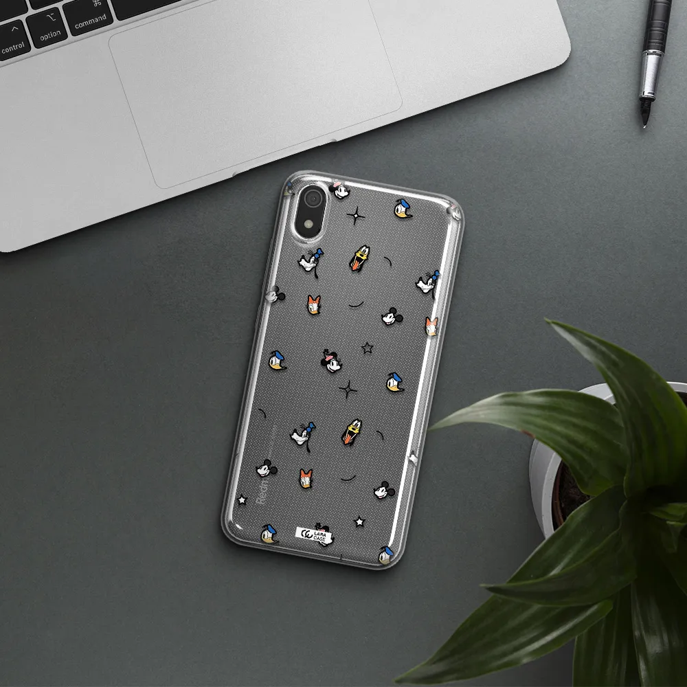 Disney Face Pattern Xiaomi Redmi 7A Clear Tpu Case