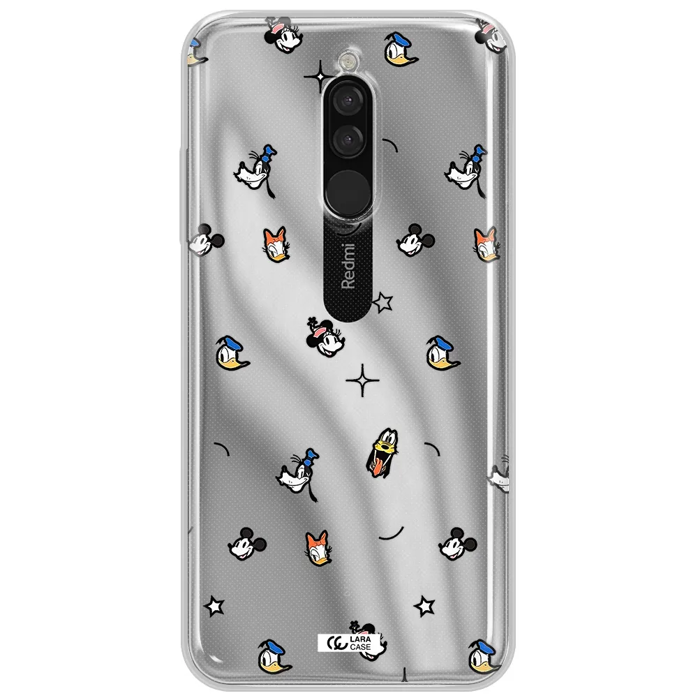 Disney Face Pattern Xiaomi Redmi 8 Clear Tpu Case