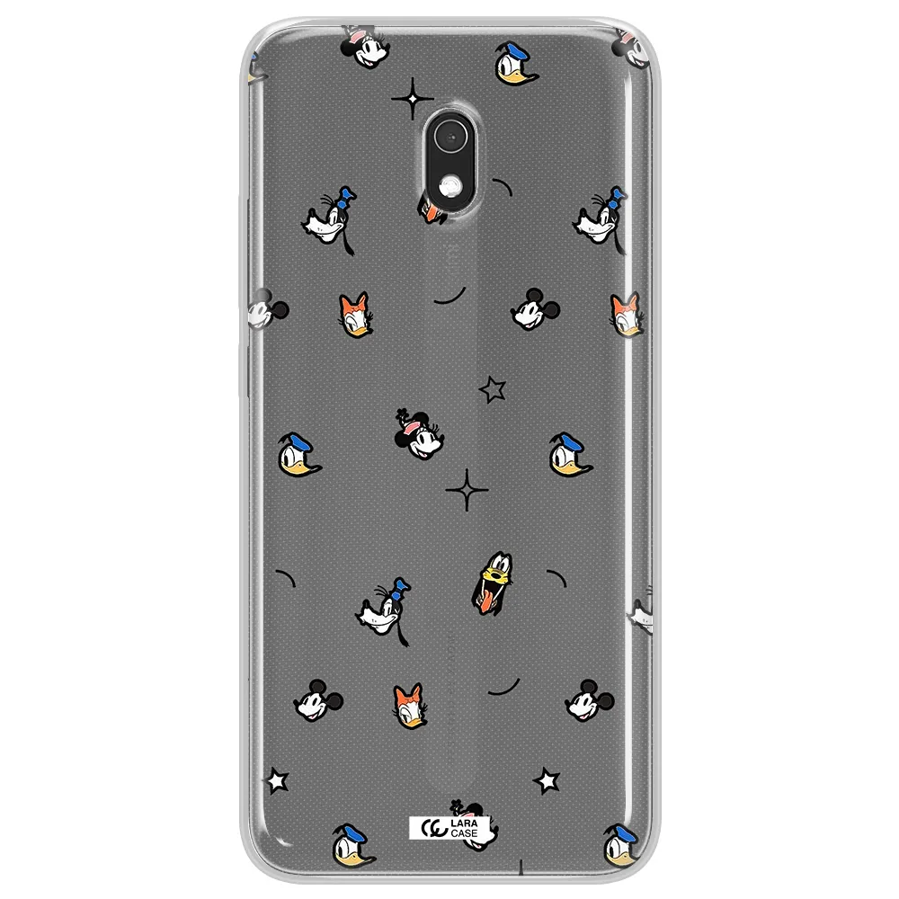 Disney Face Pattern Xiaomi Redmi 8A Clear Tpu Case