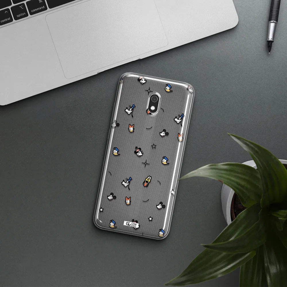 Disney Face Pattern Xiaomi Redmi 8A Clear Tpu Case