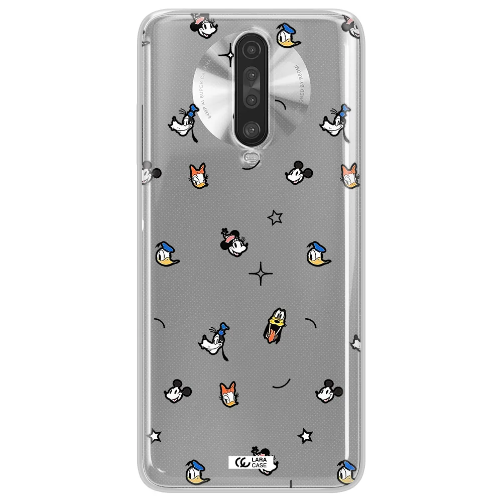 Disney Face Pattern Xiaomi Redmi K30 Clear Tpu Case