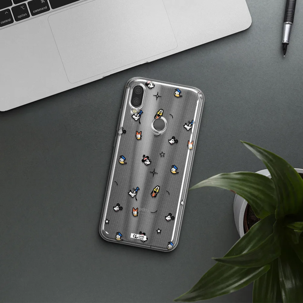 Disney Face Pattern Xiaomi Redmi Note 7 Clear Tpu Case
