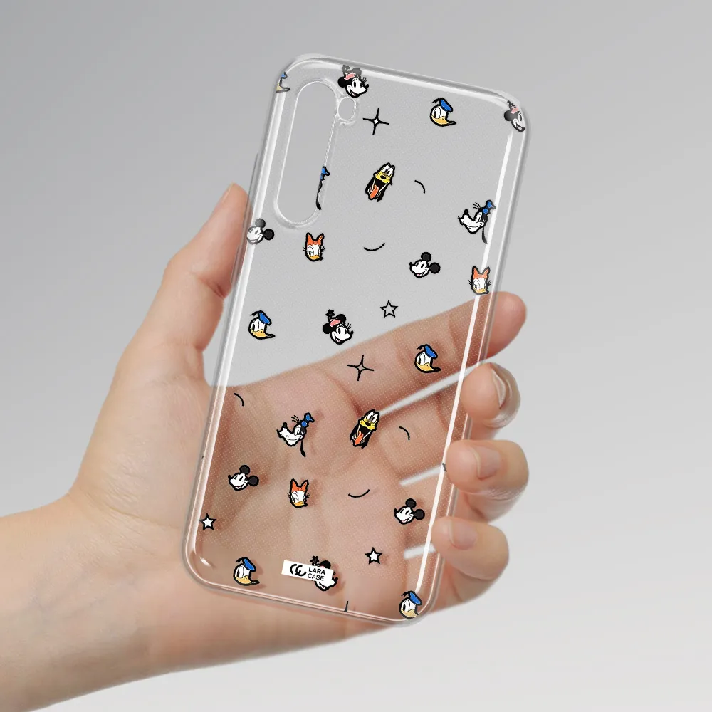 Disney Face Pattern Xiaomi Redmi Note 8T Clear Tpu Case