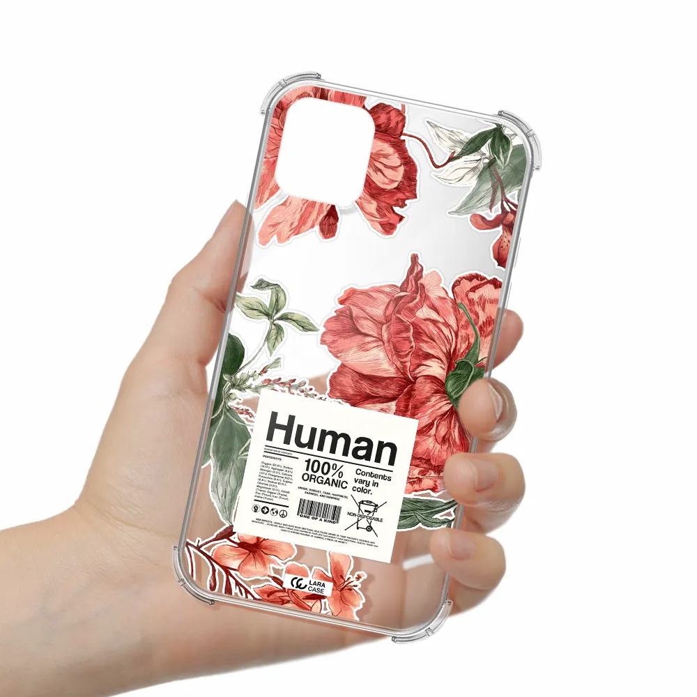 a cover of a book with flowers Apple iPhone 11 Clear PC Case