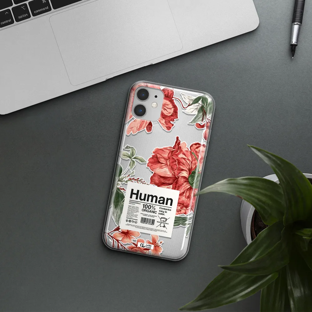 A Cover Of A Book With Flowers Apple Iphone 11 Clear Tpu Case