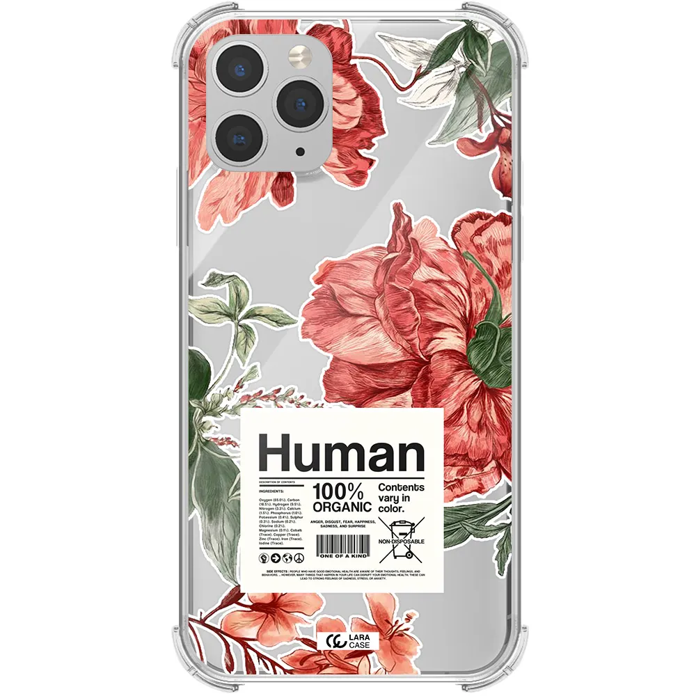 a cover of a book with flowers Apple iPhone 11 pro Clear PC Case