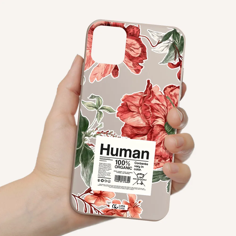 a cover of a book with flowers Apple iPhone 11 Silicone Stone Case