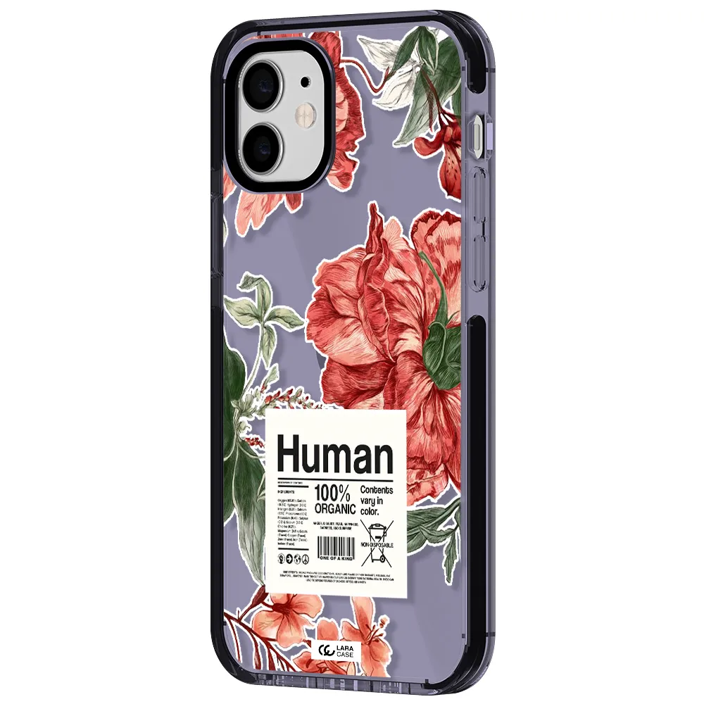 a cover of a book with flowers Apple iPhone 12 impact Lilac Case