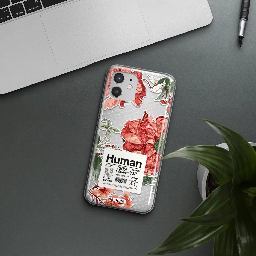 A Cover Of A Book With Flowers Apple Iphone 12 Mini Clear Tpu Case