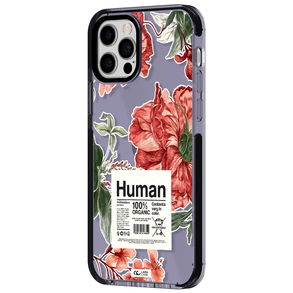 a cover of a book with flowers Apple iPhone 12 pro impact Lilac Case