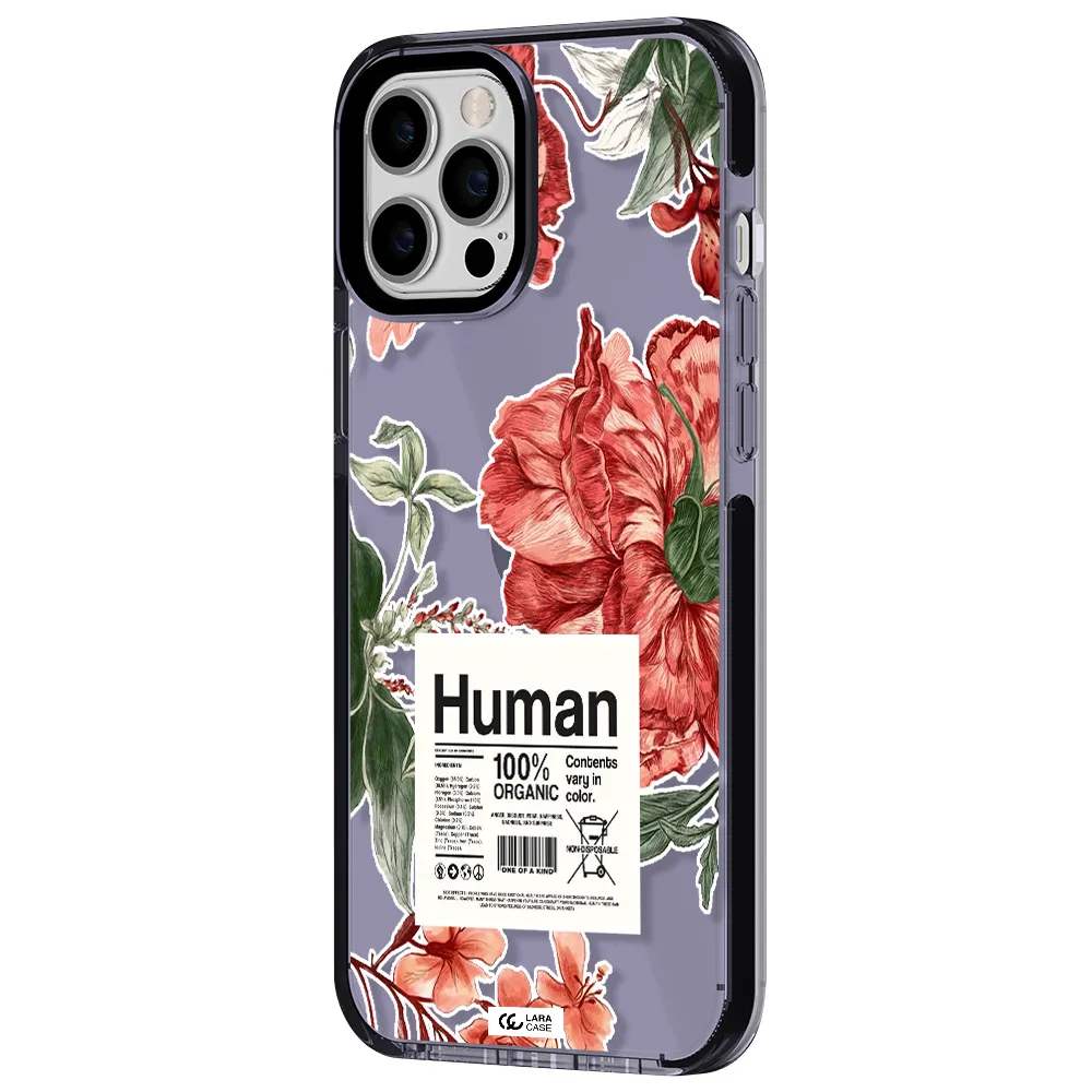 a cover of a book with flowers Apple iPhone 12 pro max impact Lilac Case