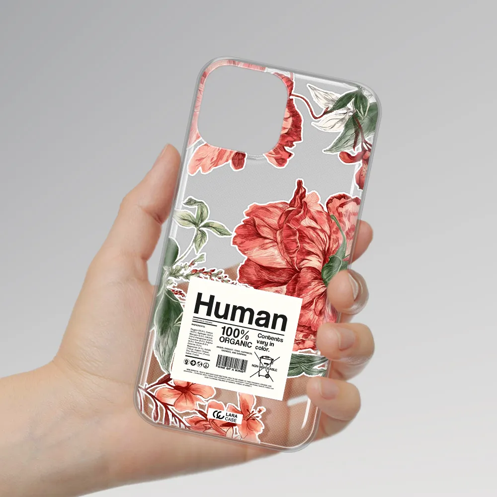 A Cover Of A Book With Flowers Apple Iphone 13 Clear Tpu Case