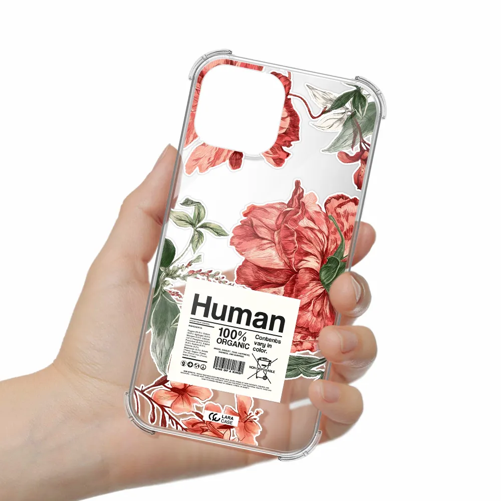 a cover of a book with flowers Apple iPhone 13 mini Clear PC Case