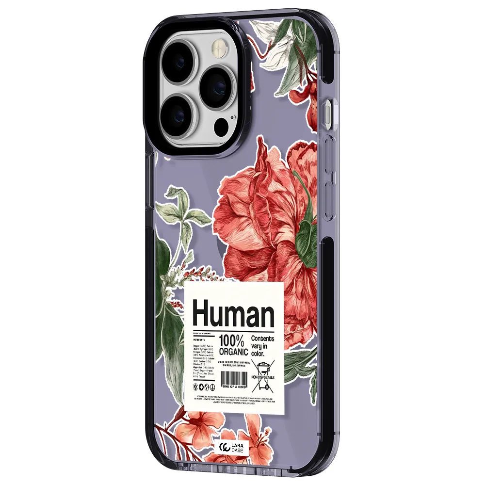 a cover of a book with flowers Apple iPhone 13 Pro impact Lilac Case