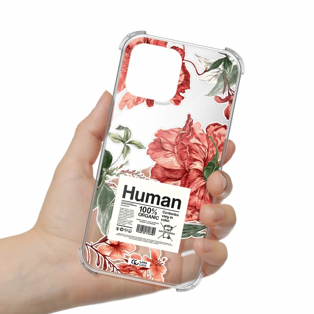 a cover of a book with flowers Apple iPhone 13 Pro Max Clear PC Case