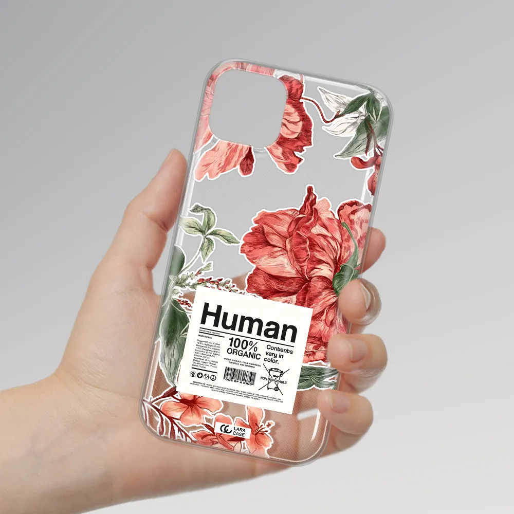 A Cover Of A Book With Flowers Apple Iphone 14 Clear Tpu Case