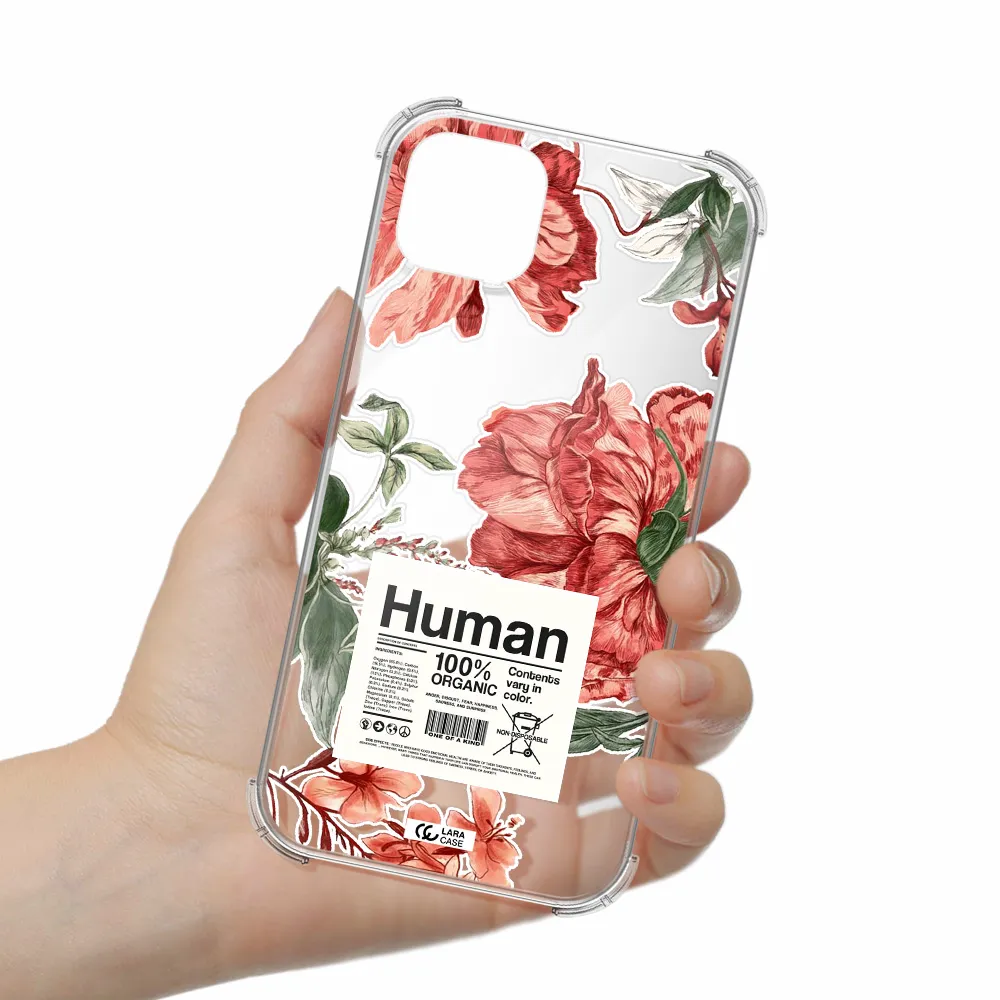 a cover of a book with flowers Apple iPhone 14 plus Clear PC Case
