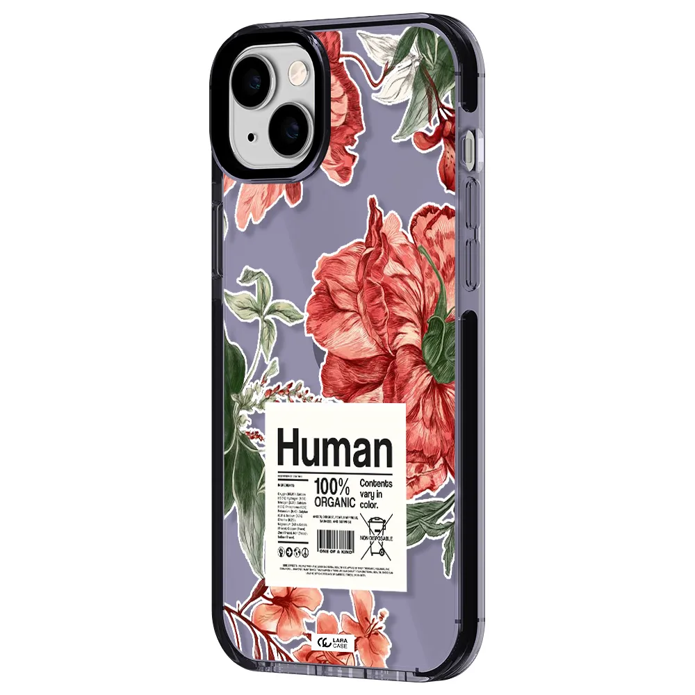 a cover of a book with flowers Apple iPhone 14 plus impact Lilac Case