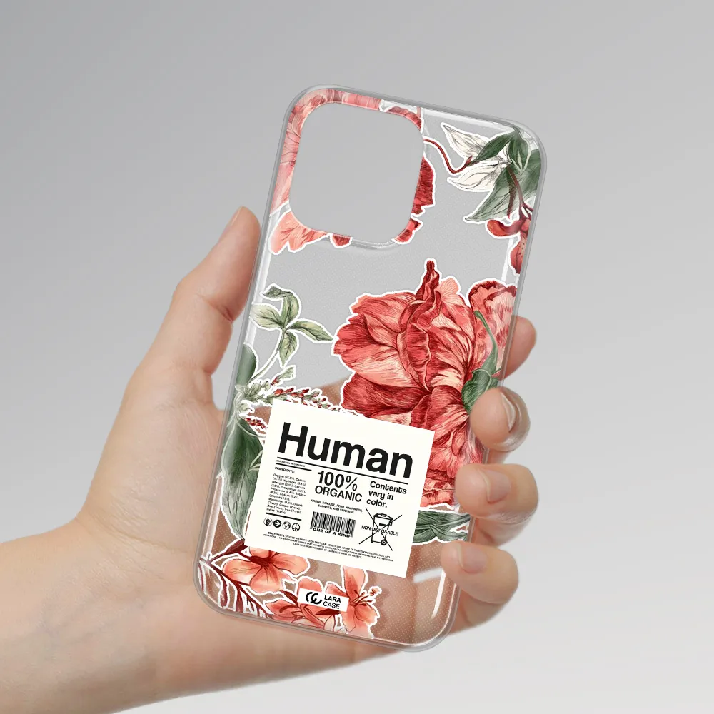 A Cover Of A Book With Flowers Apple Iphone 14 Pro Clear Tpu Case