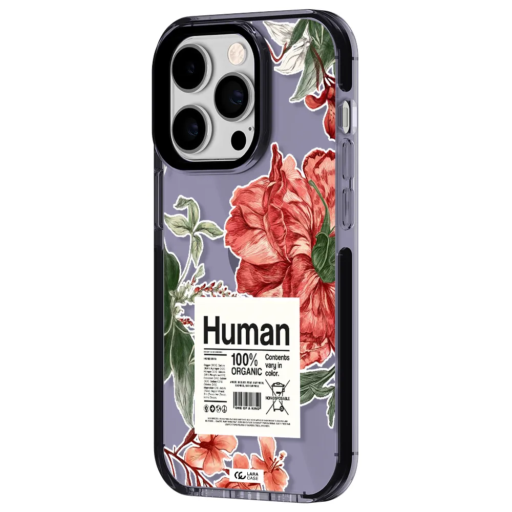 a cover of a book with flowers Apple iPhone 14 pro impact Lilac Case